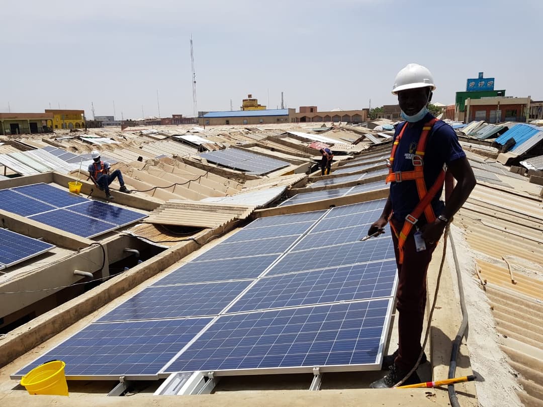 Solar power installation